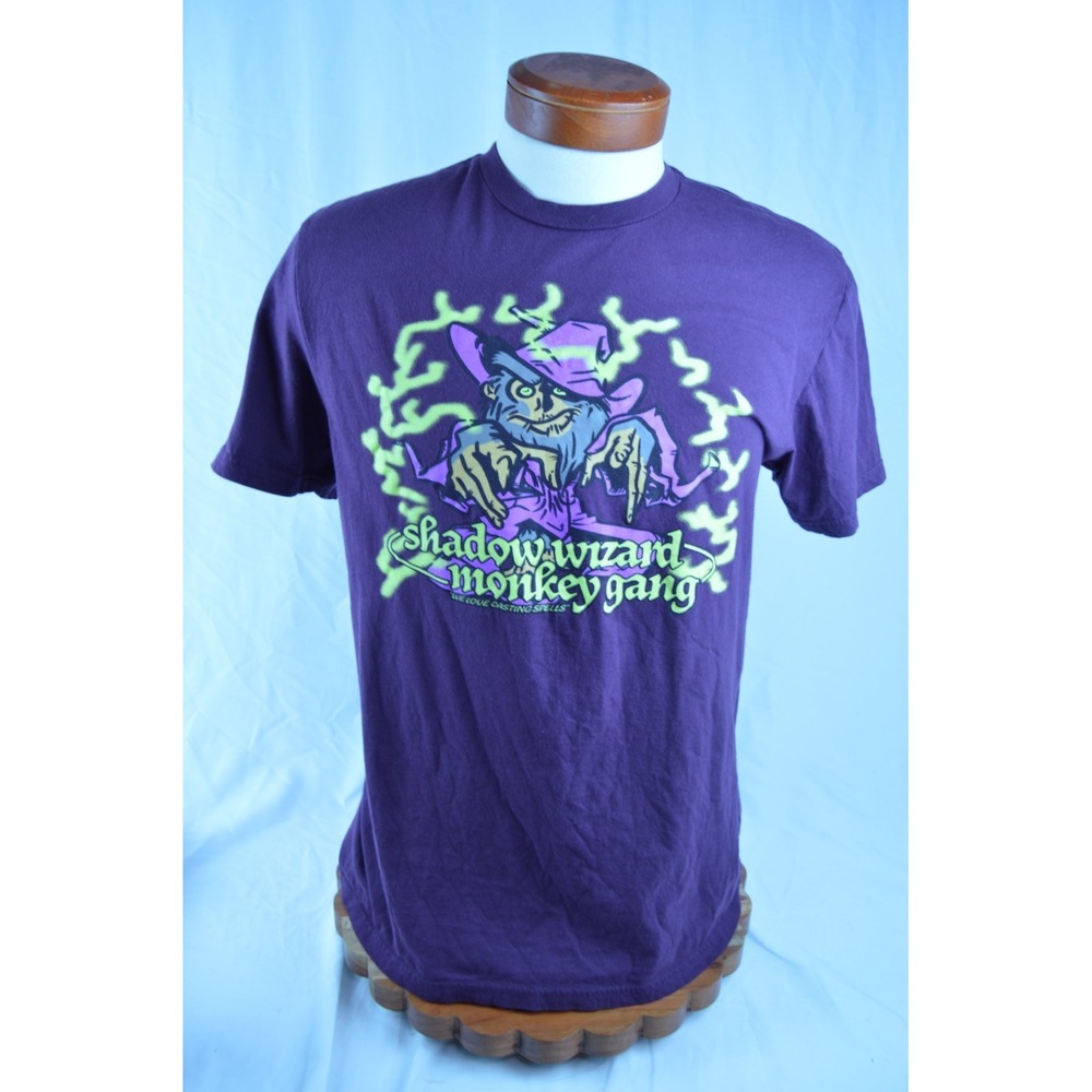 Shadow Wizard Money Gang T Shirt - Monkey Jungle - Purple Size Large